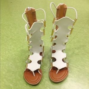Toddler girl White Gladiator Sandals‼️